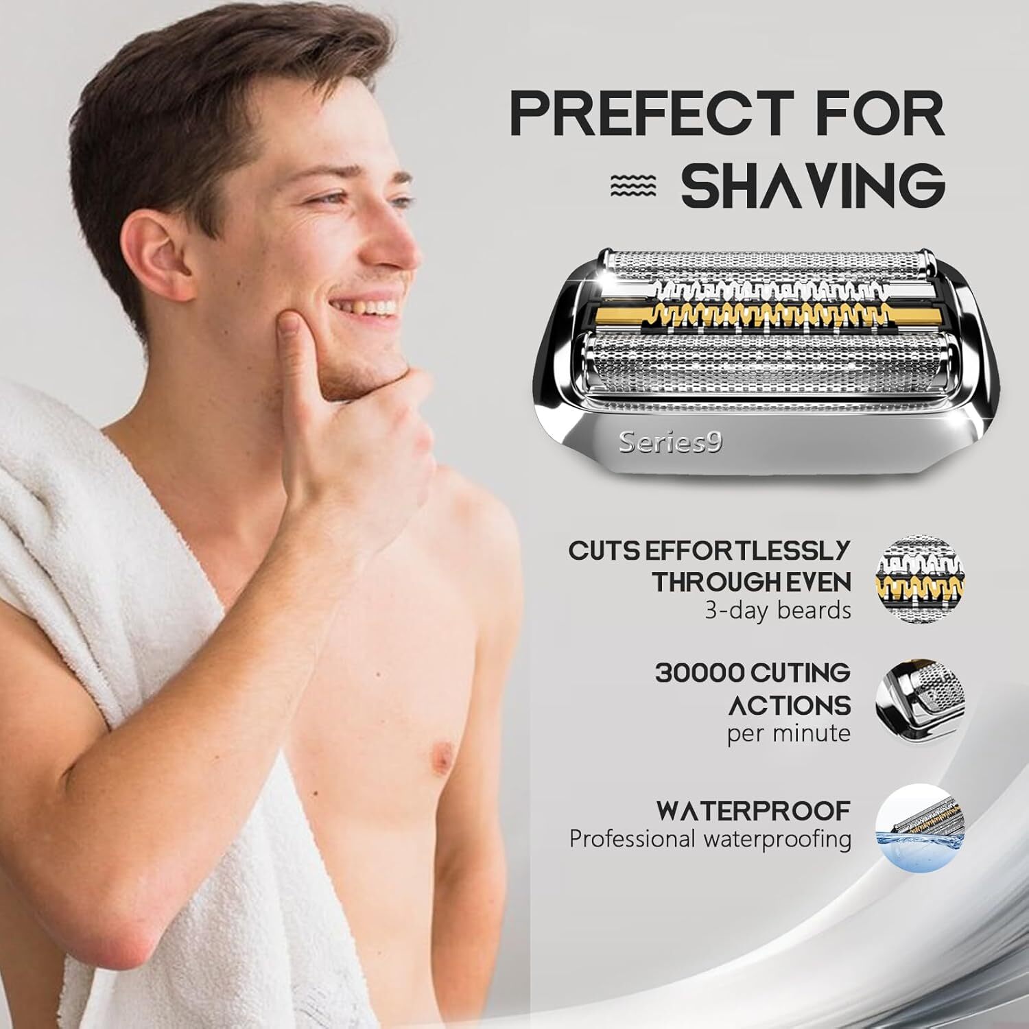 Replacement Shaver Foil Screem for BRAUN GROUP SERIES 9 AND 9 PRO 94M/92S/92B