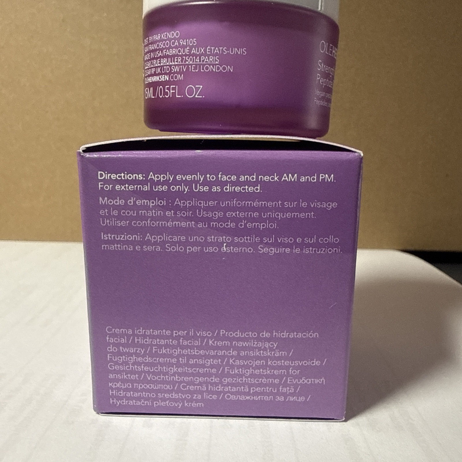 3-PACK Ole Henriksen Strength Trainer Peptide Boost Moisturizer , 0.5 FL OZ NIB