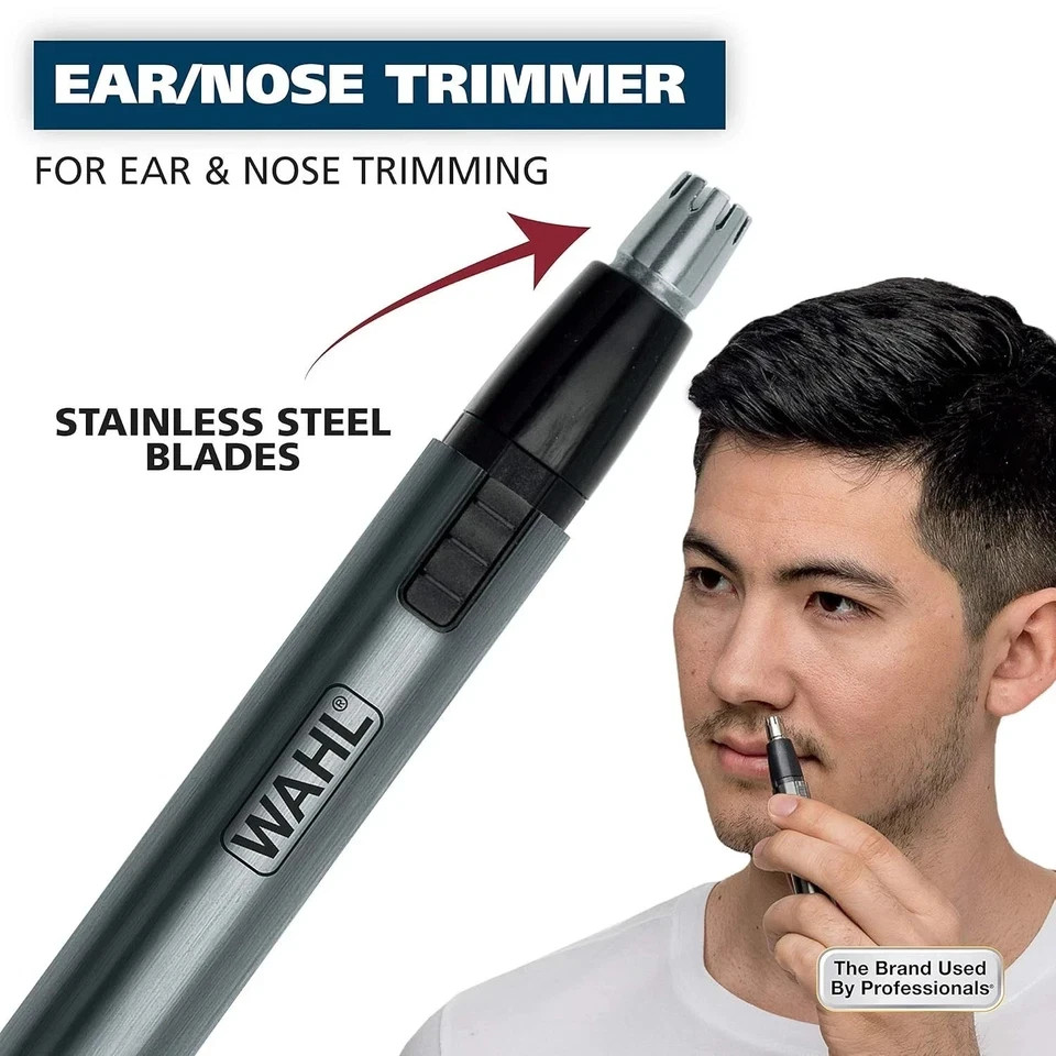 Wahl Nose Ear Trimmer Neck Hair Beard Eyebrow Groomer Clippers Micro Personal