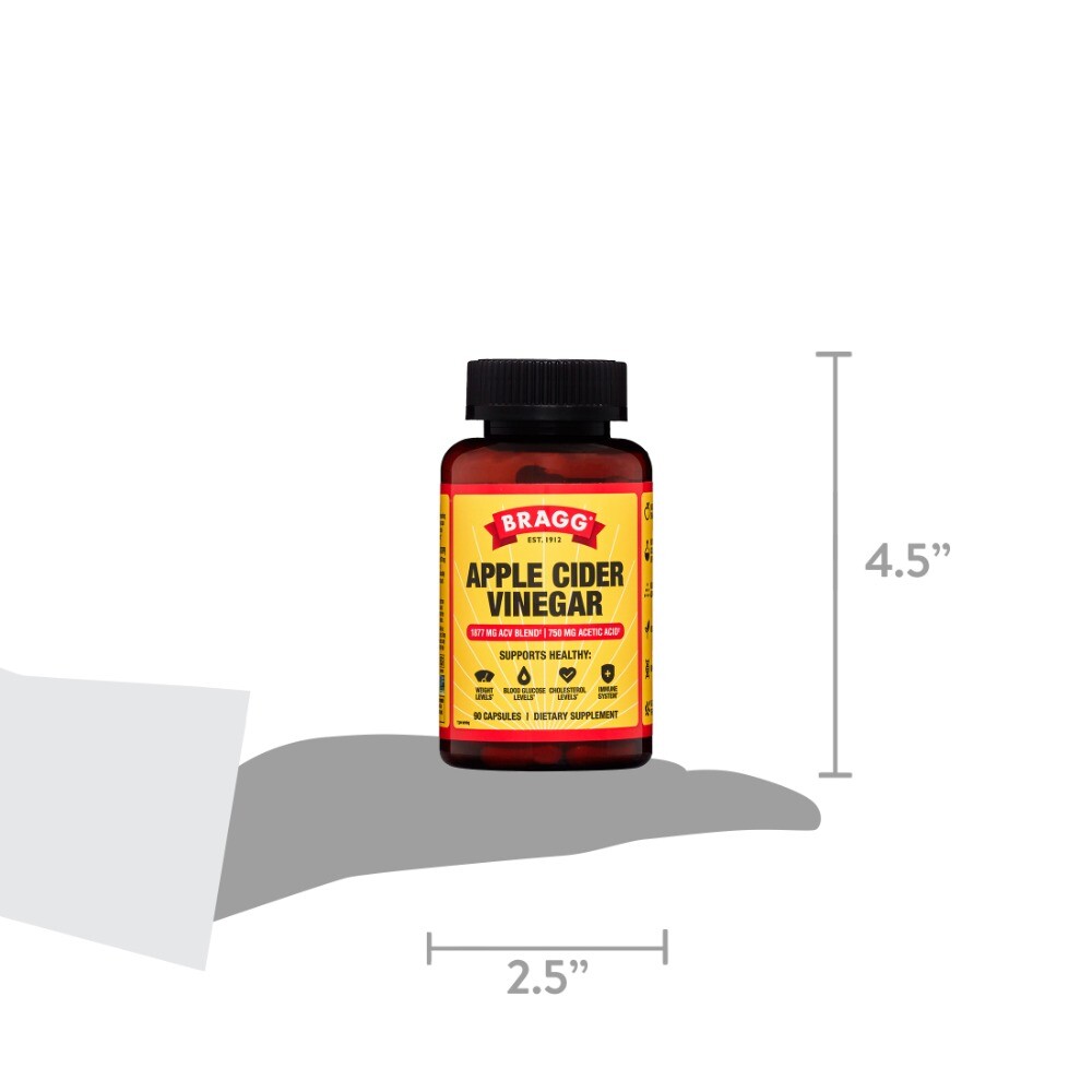 Bragg Apple Cider Vinegar Immune & Weight Management Support 90 Capsules