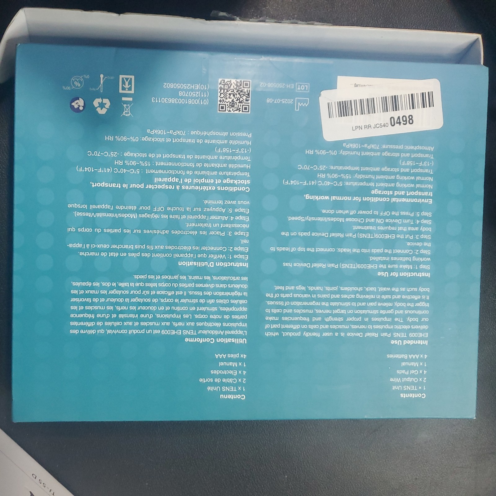 Easy @Home Tens Pain Relief Device FDA CLEARED