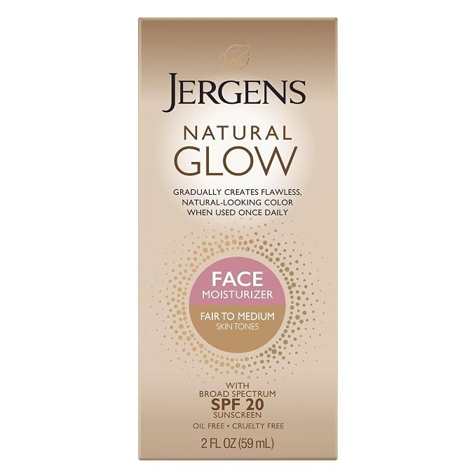 Jergens Natural Glow Face Self Tanner SPF 20 Fair to Medium 2oz