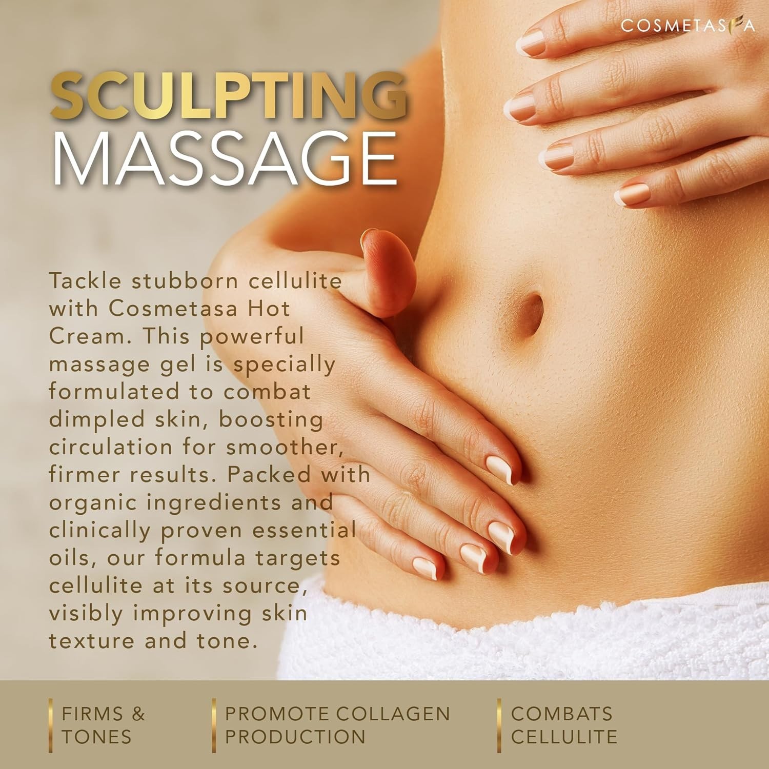 2-Pack Natural Cellulite Treatment Oil and Hot Cream for Effective Results