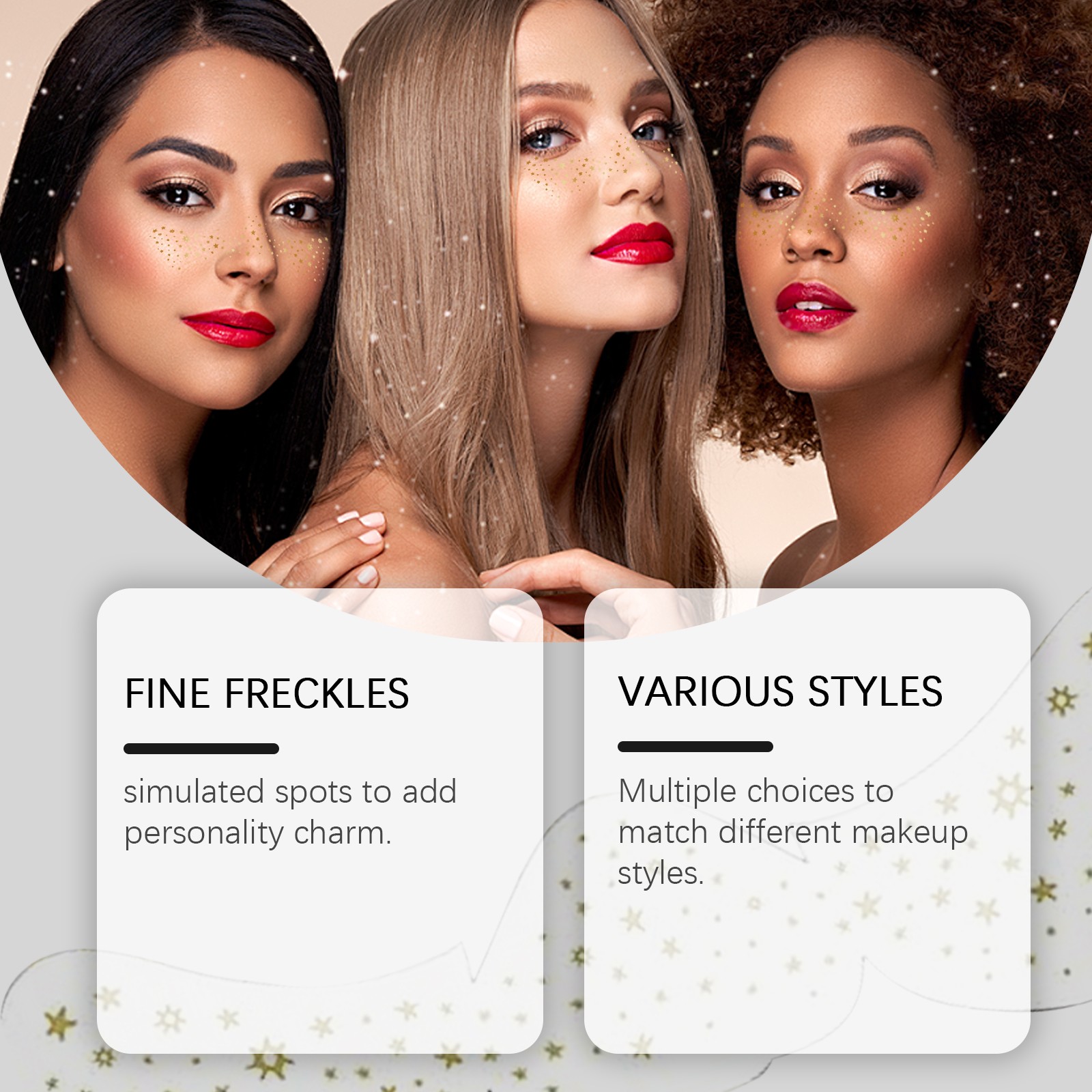 Freckle Tattoo Stickers Waterproof Temporary Party Makeup Face Cheeks
