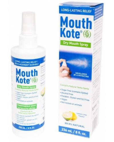 Mouth Kote Dry Mouth & Throat Spray Yerba Santa Long Lasting Dry Relief 8 oz 3PK