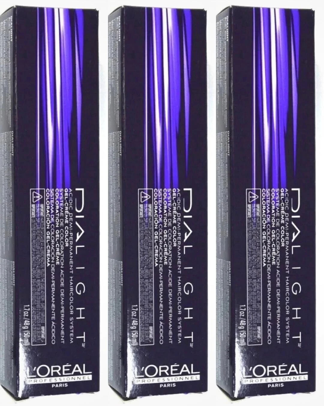 3 Loreal DiaLight DEMI PERMANENT Hair Color 4.65/4RRV COMBINE SAVE $$