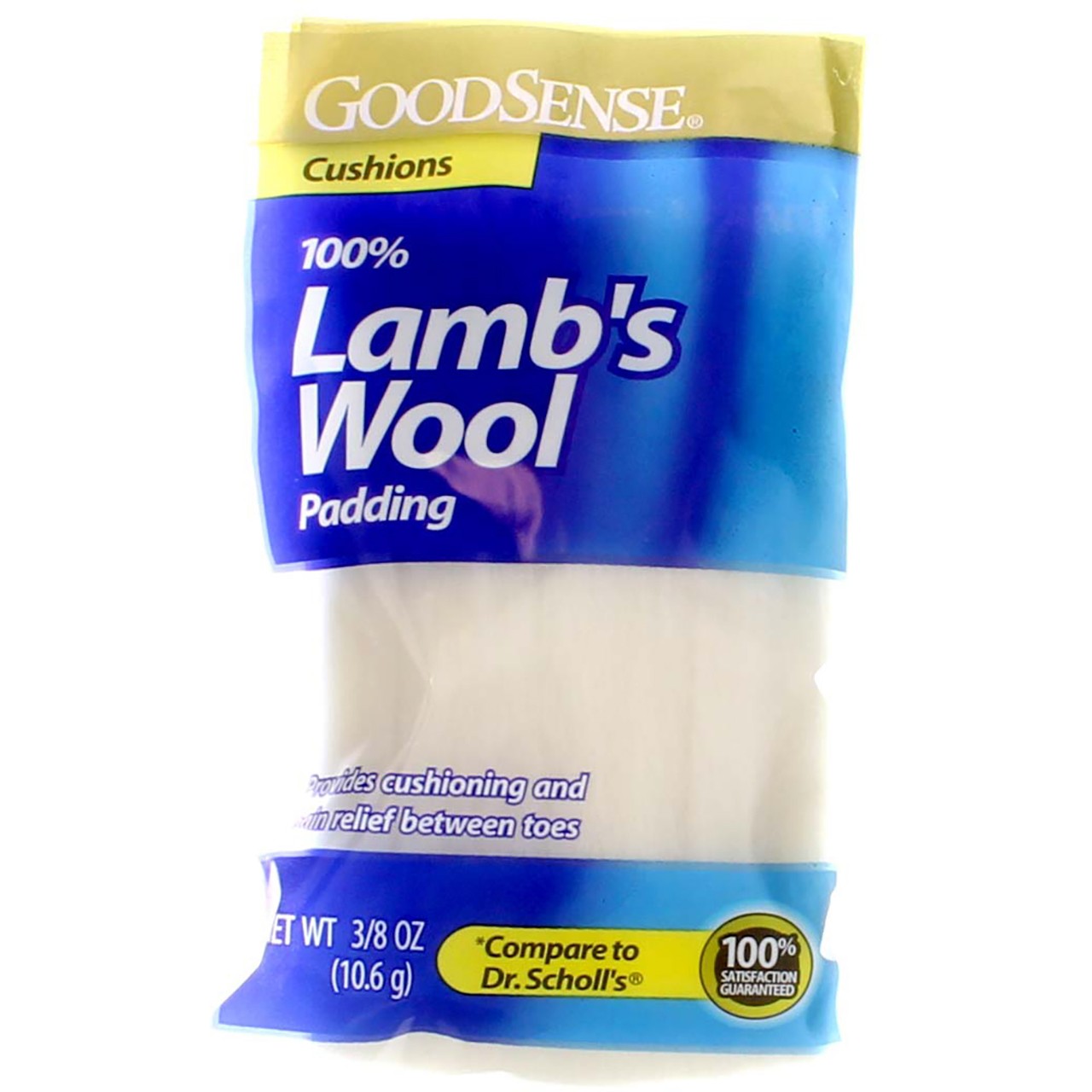 4 Pack GoodSense Lamb’s Wool Padding, 0.375 oz