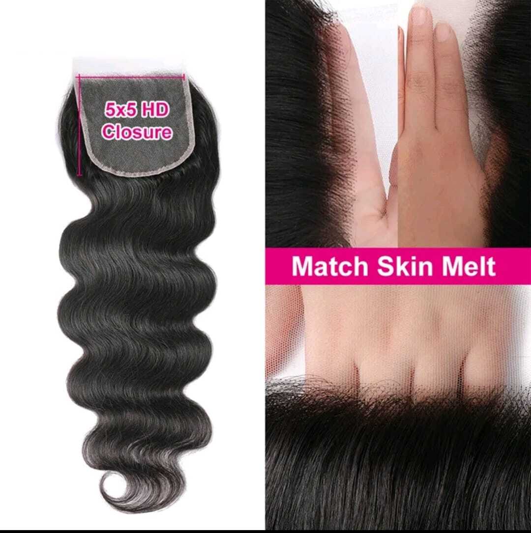 13A BRAZILIAN HD THIN LACE CLOSURE/FRONTAL 4X4/5X5/6X6/13X4/13X6 FREEWAY PARTING