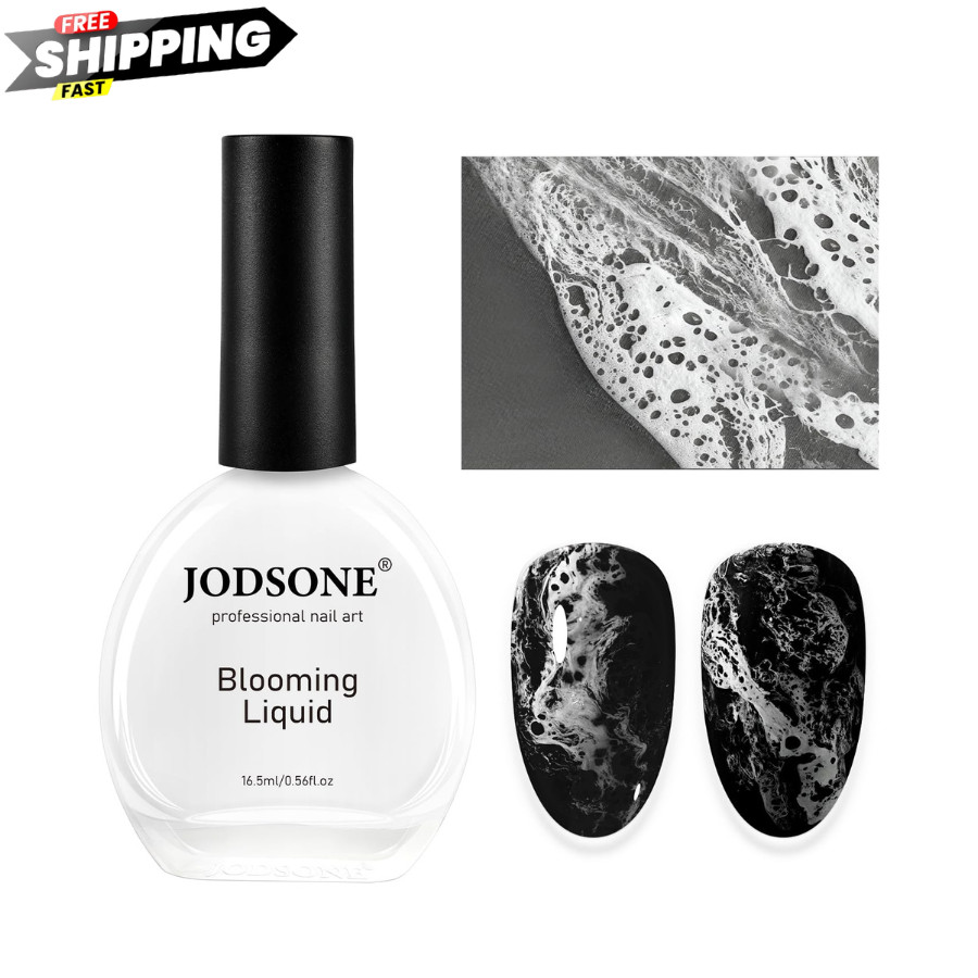 Ocean Wave Blooming Gel Nail Polish 16.5ml White JODSONE Liquid Spreading Effect
