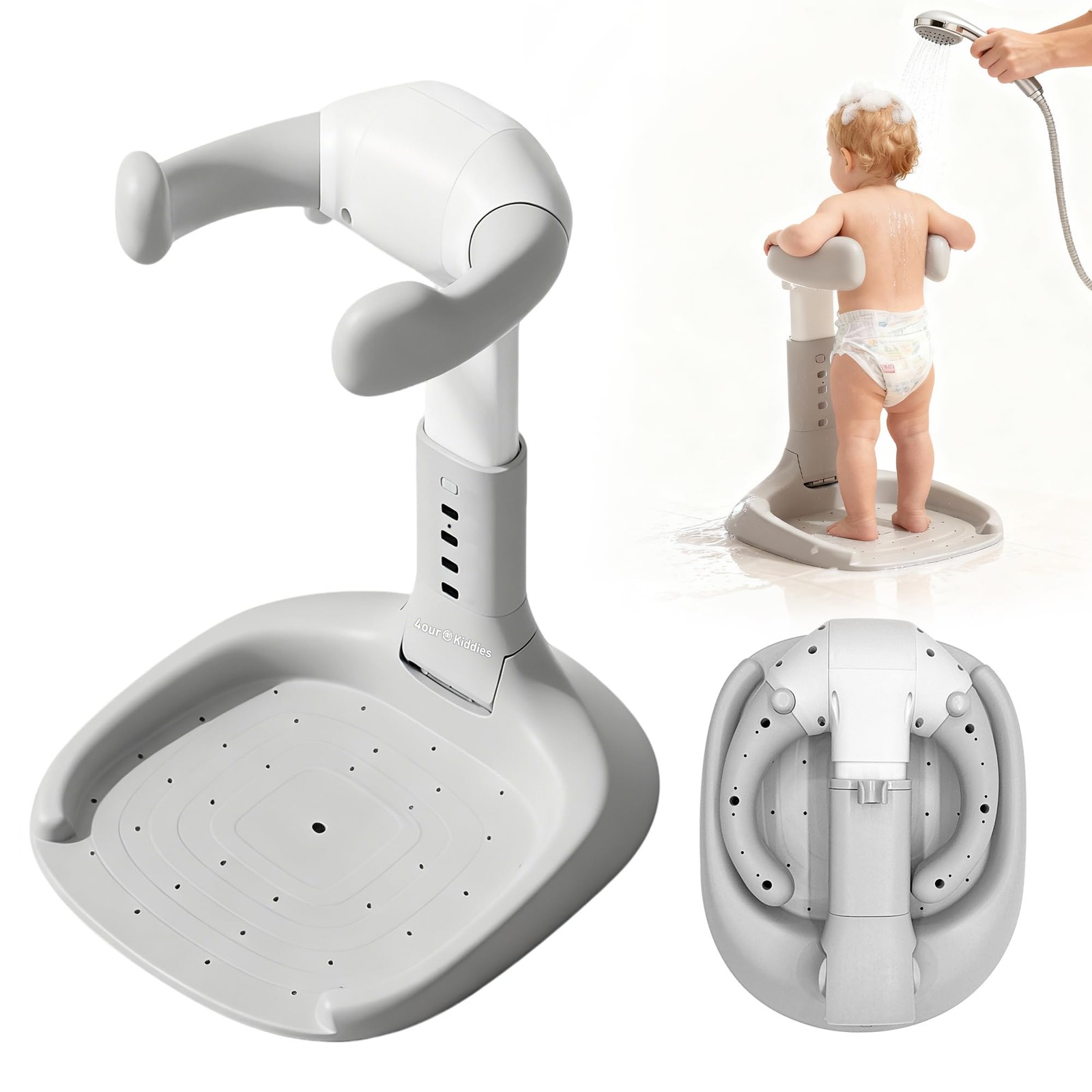 Foldable Baby Shower Standing for Toddlers & Infants 8-36 Months, No Setup An…
