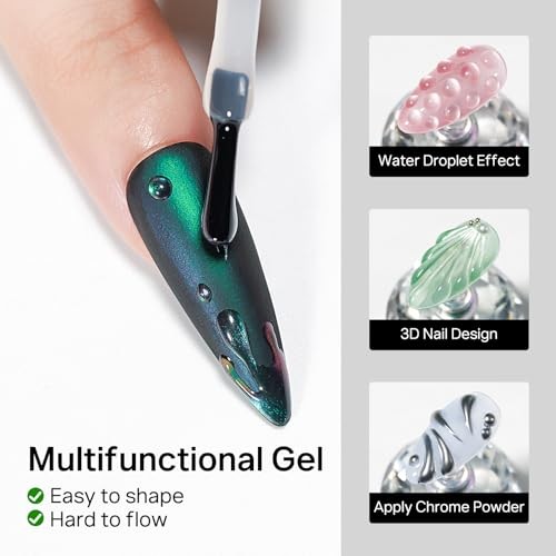Water Droplet Gel Nail Polish 3D Gel Nail Art Rain Drop Effect for Nail Clear