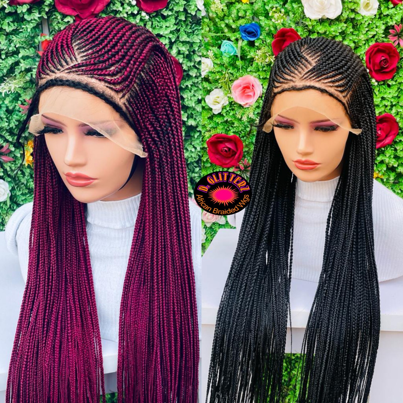AFRICAN BRAIDED CONROW WIG