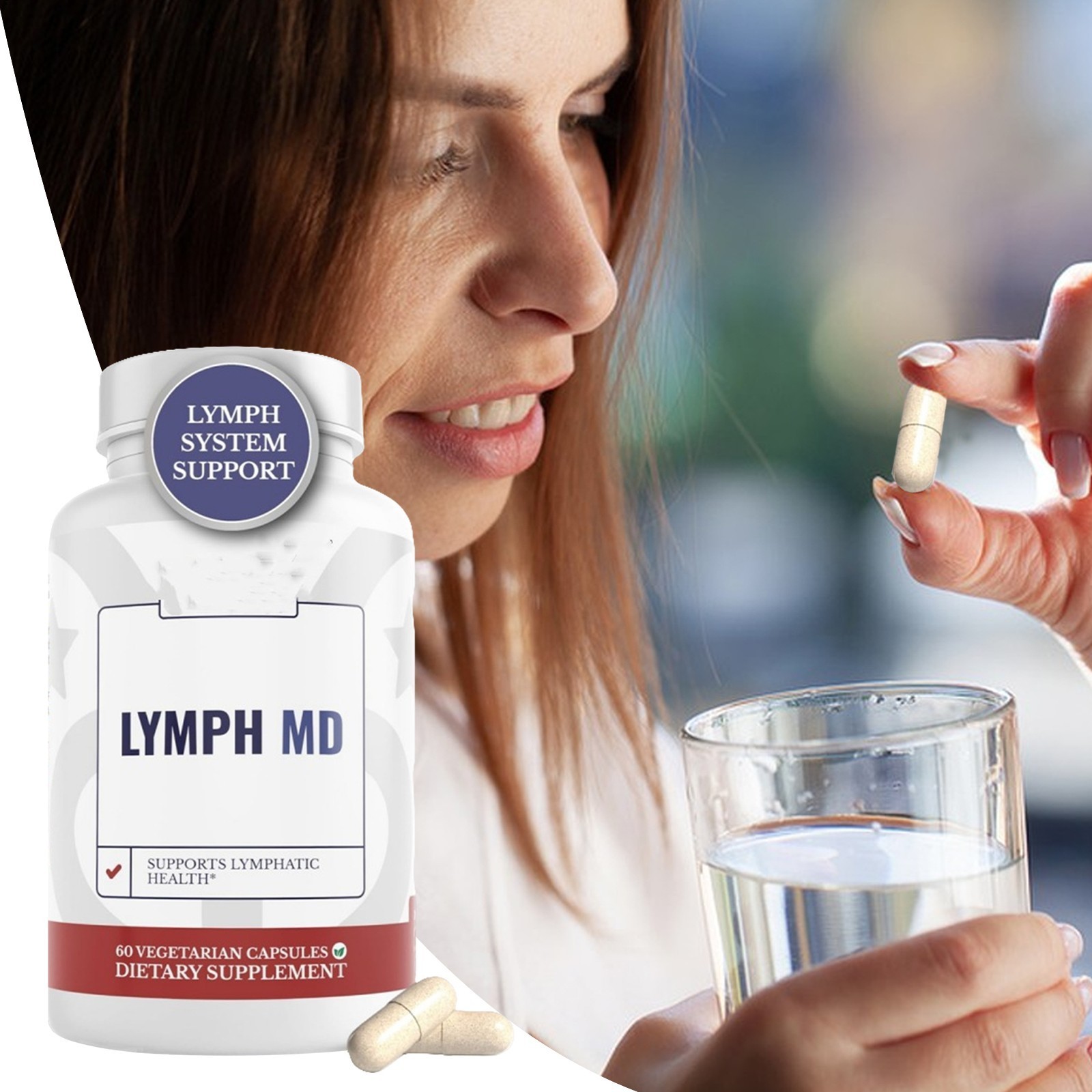 3 Pack Lymph MD- Lymphatic System Supplement with 9 Botanicals. Men and Women US