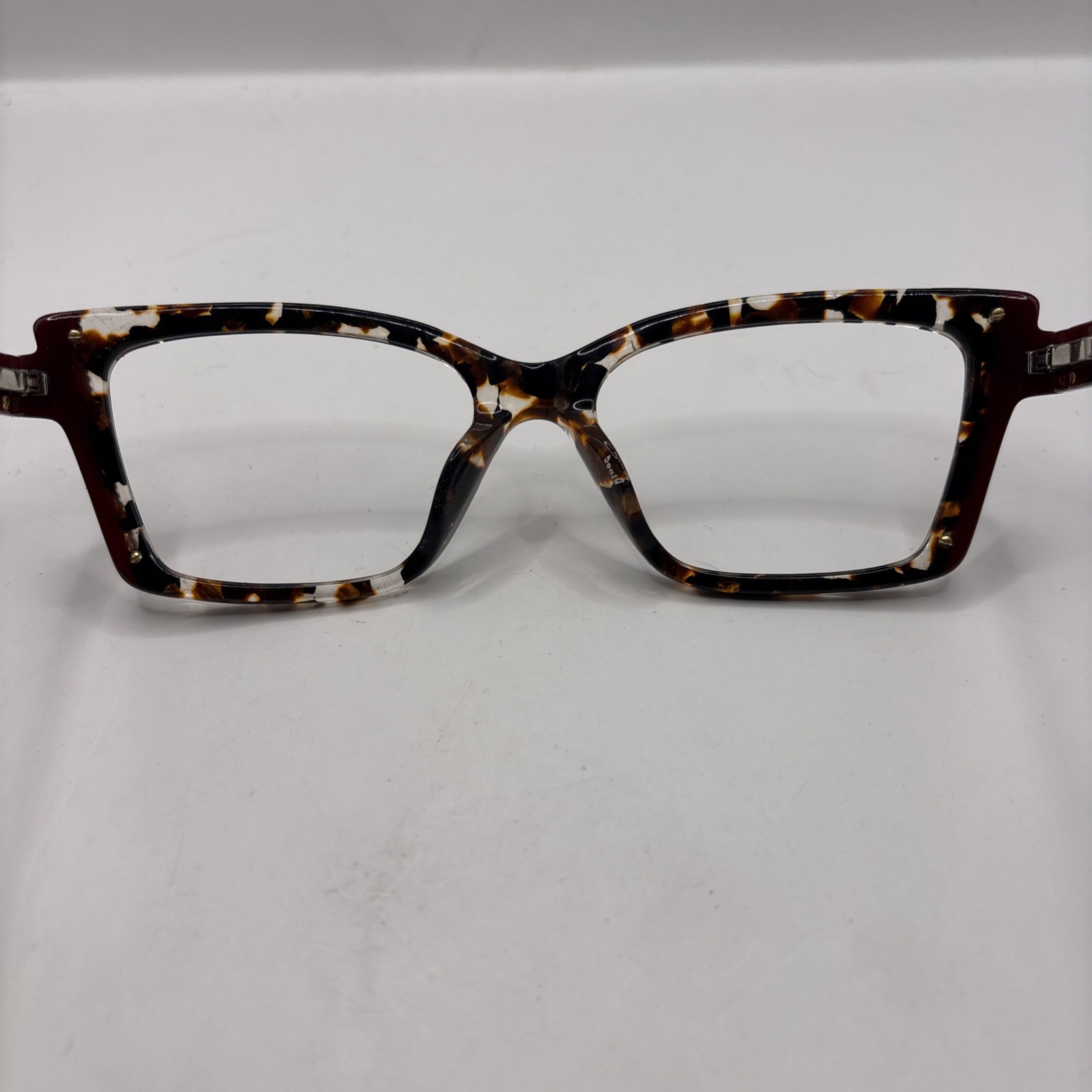 GLEMAUD X TURA VGO007 TOR Women’s Square Tortoise Ruby Eyeglass Frames 58-18-155