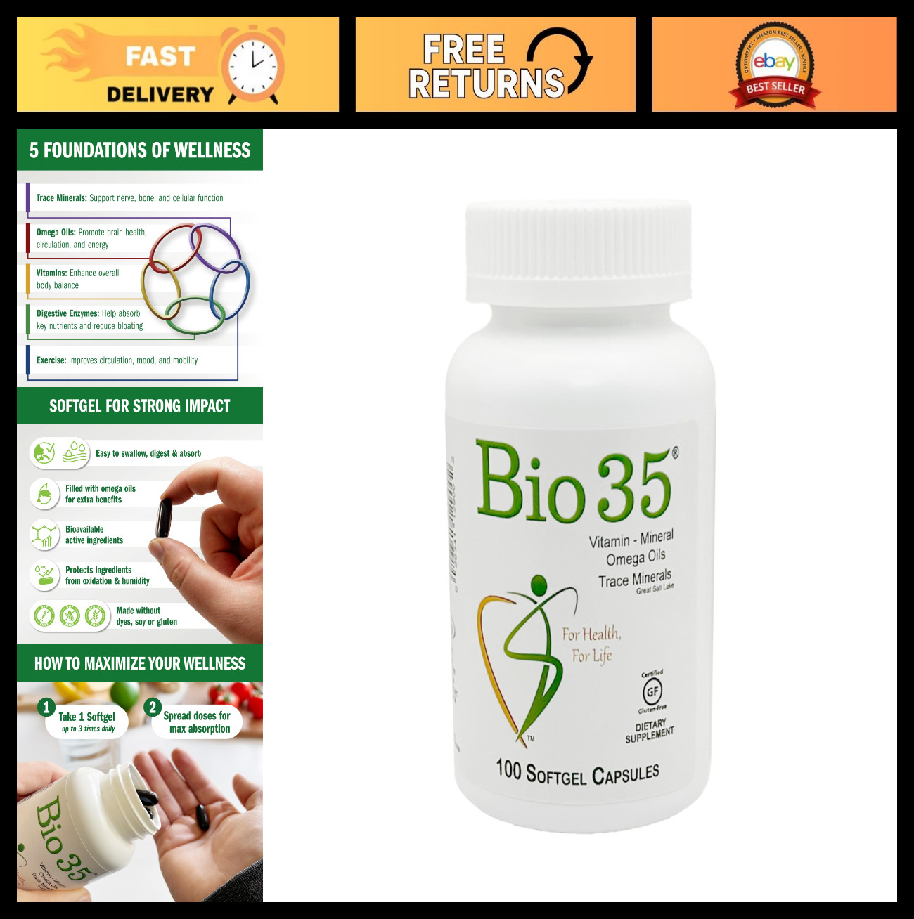 Gluten-Free Bio-35/100 SG Supplement | Digestive Health & Wellness Support