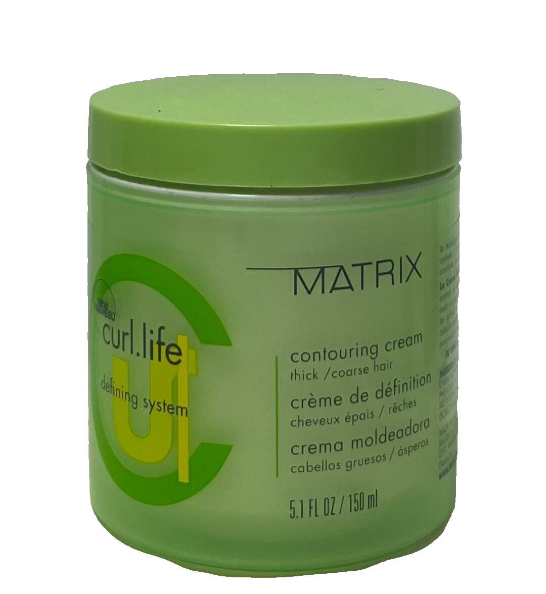 Matrix Curl Life Defining System Contouring Cream Thick Coarse Hair 5.1 oz (804)