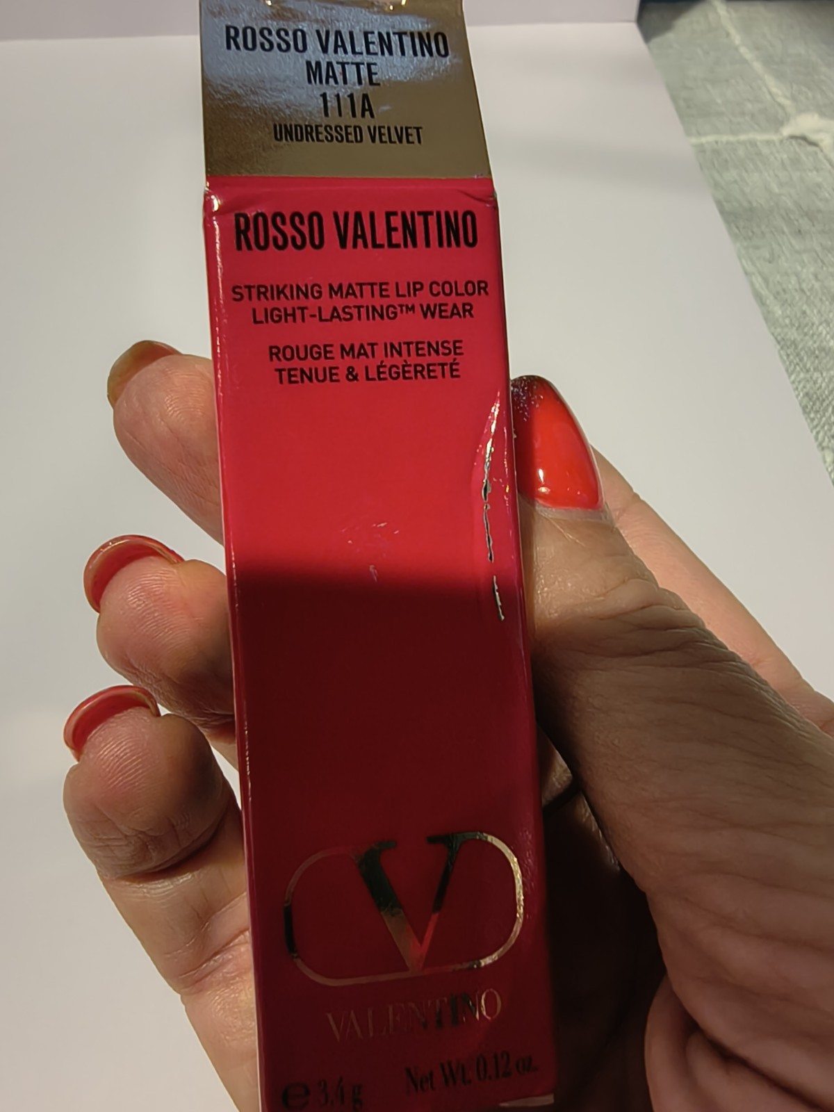 Valentino Rosso Striking Matte Lip Color Lipstick – 111A Undresssed Velvet