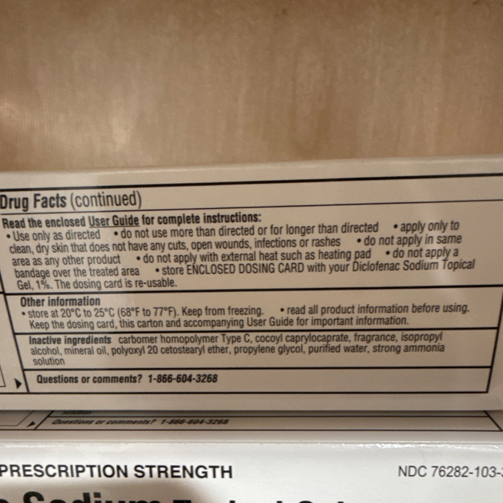Exelan Diclofenac Sodium 1% Topical Gel Anti-Inflammatory 100 g (3.53 oz)