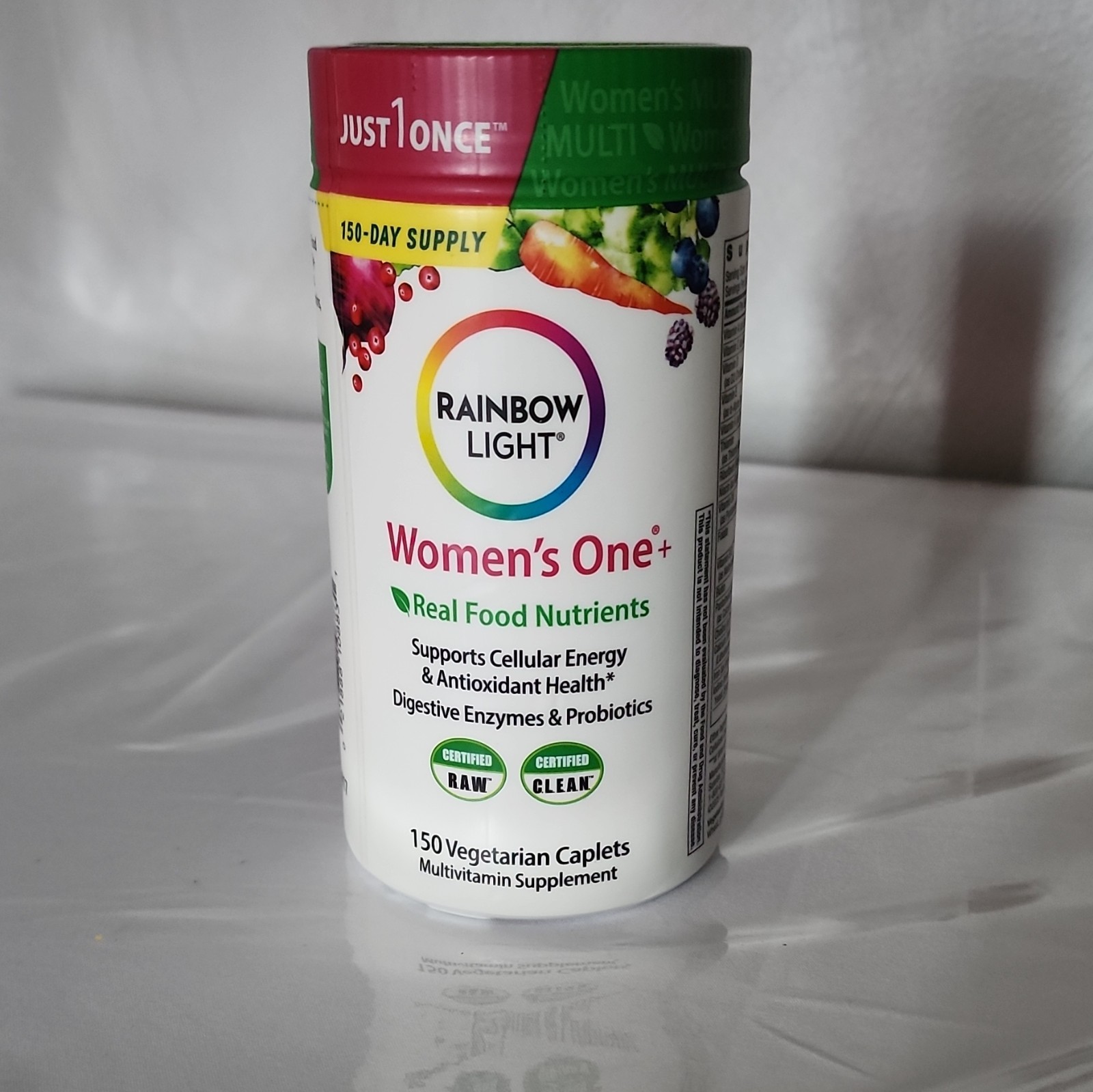 Rainbow Light Women’s One+ Multivitamin Supplement, Vegetarian 150 Caplets