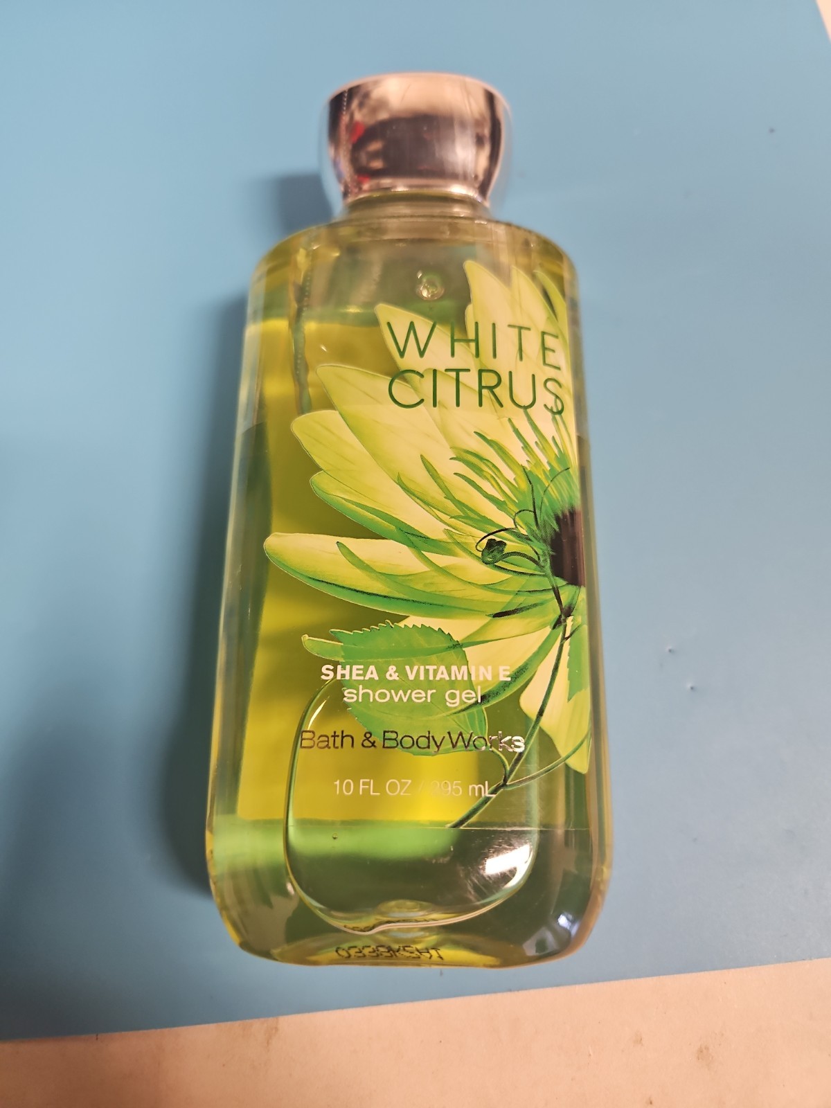 Bath and Body Works White Citrus Shower Gel 10 Oz NEW Shea Vitamin E Floral