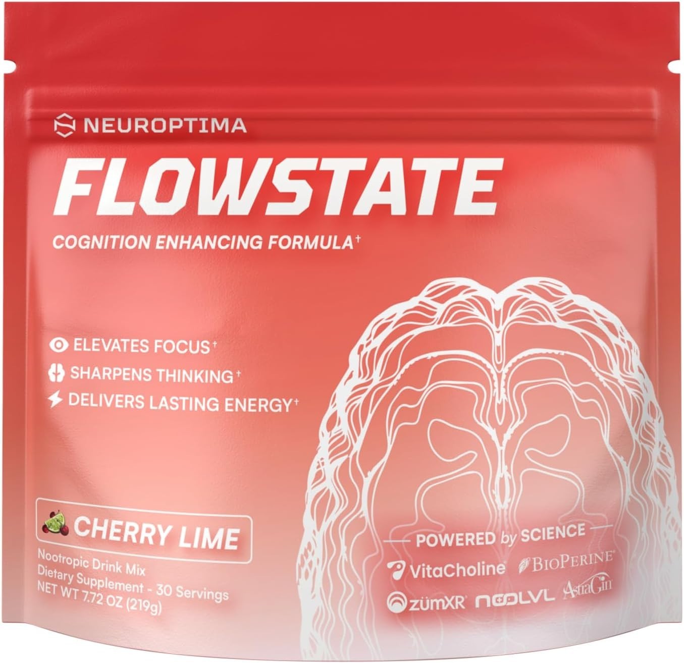 NEUROPTIMA® Flowstate Performance Nootropic Complex for Energy, Focus & Prod…