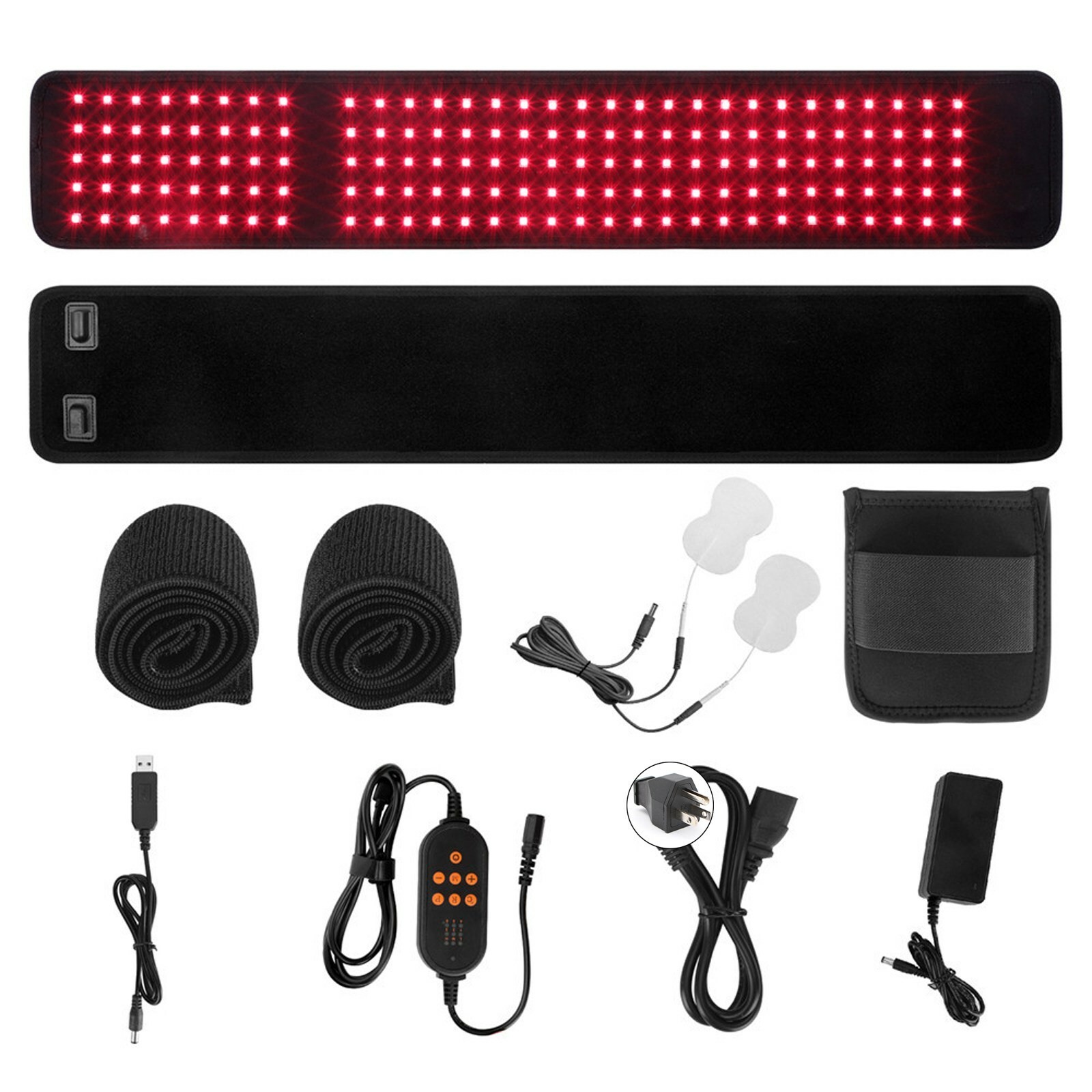 LED Infrared Red Light Therapy Neck Back Foot Waist Wrap Pad Belt of Pain Relief