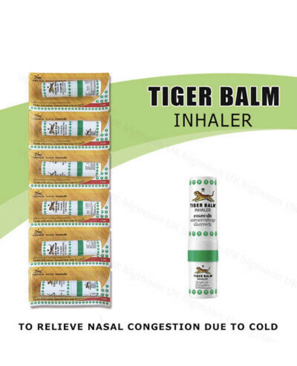 6 x Tiger Balm Inhaler Menthol – FAST SHIP