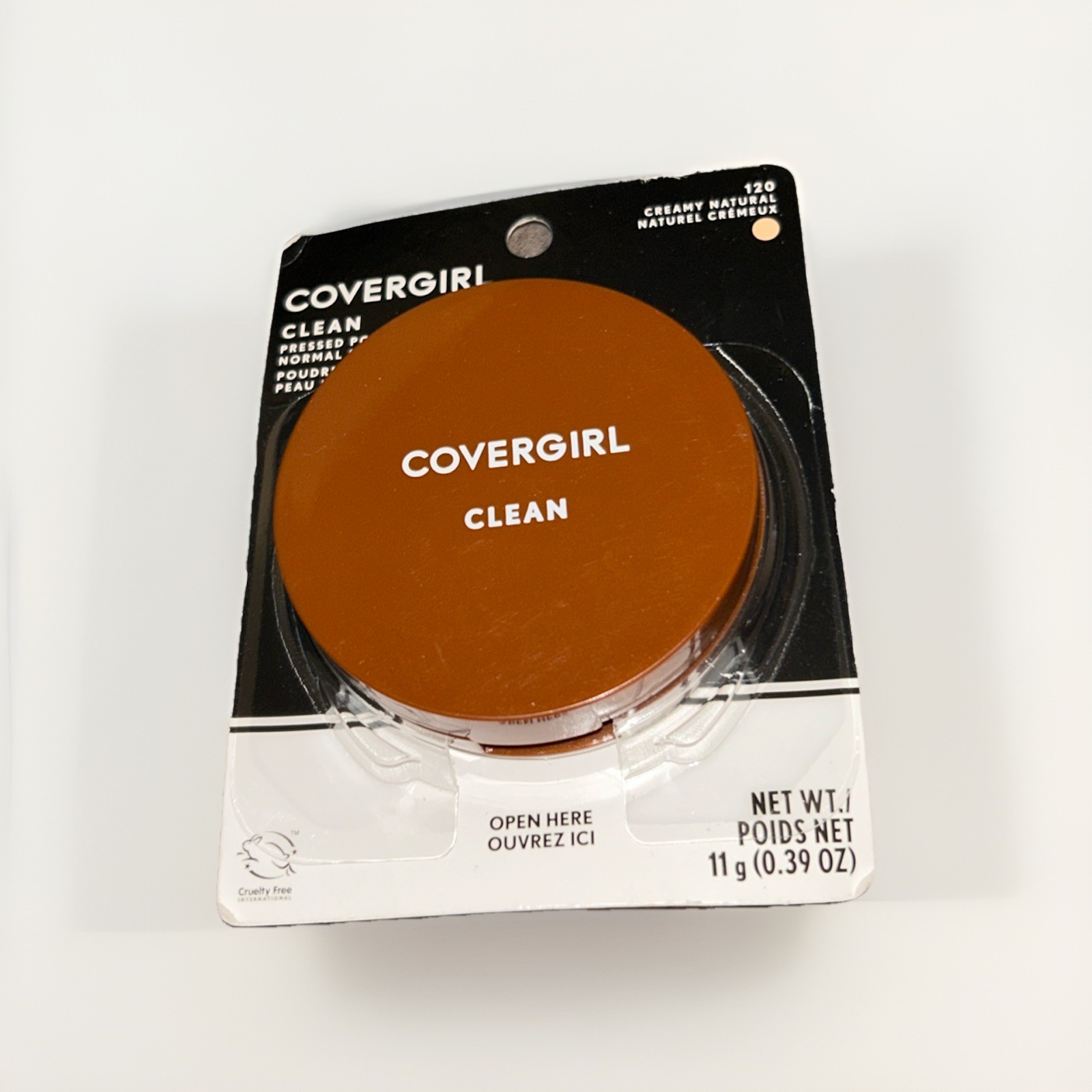 COVERGIRL Clean Pressed Powder 120 CREAMY NATURAL ORIGINAL TALC – NEW SEALED