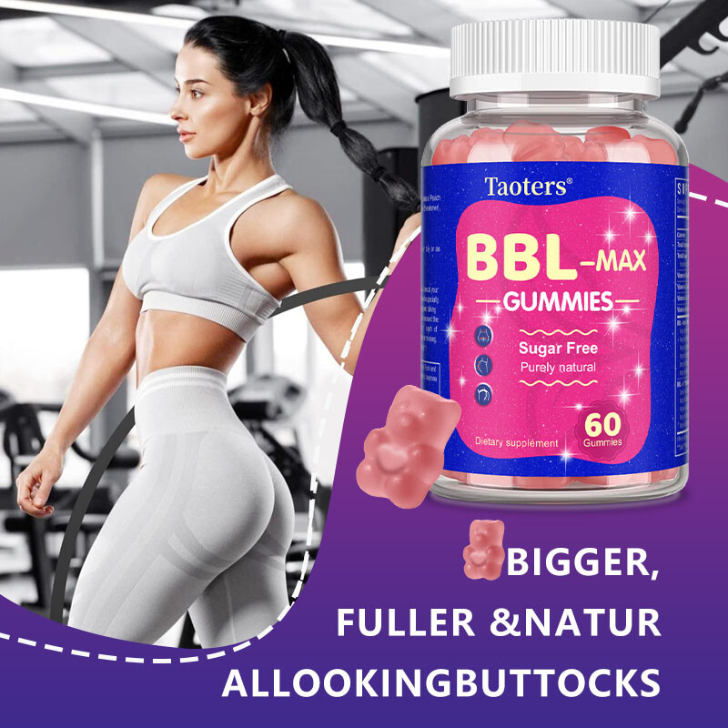 BBL – MAX Gummies – Stronger Muscles,Hip enhancement,Enhance Curves 60 gummies