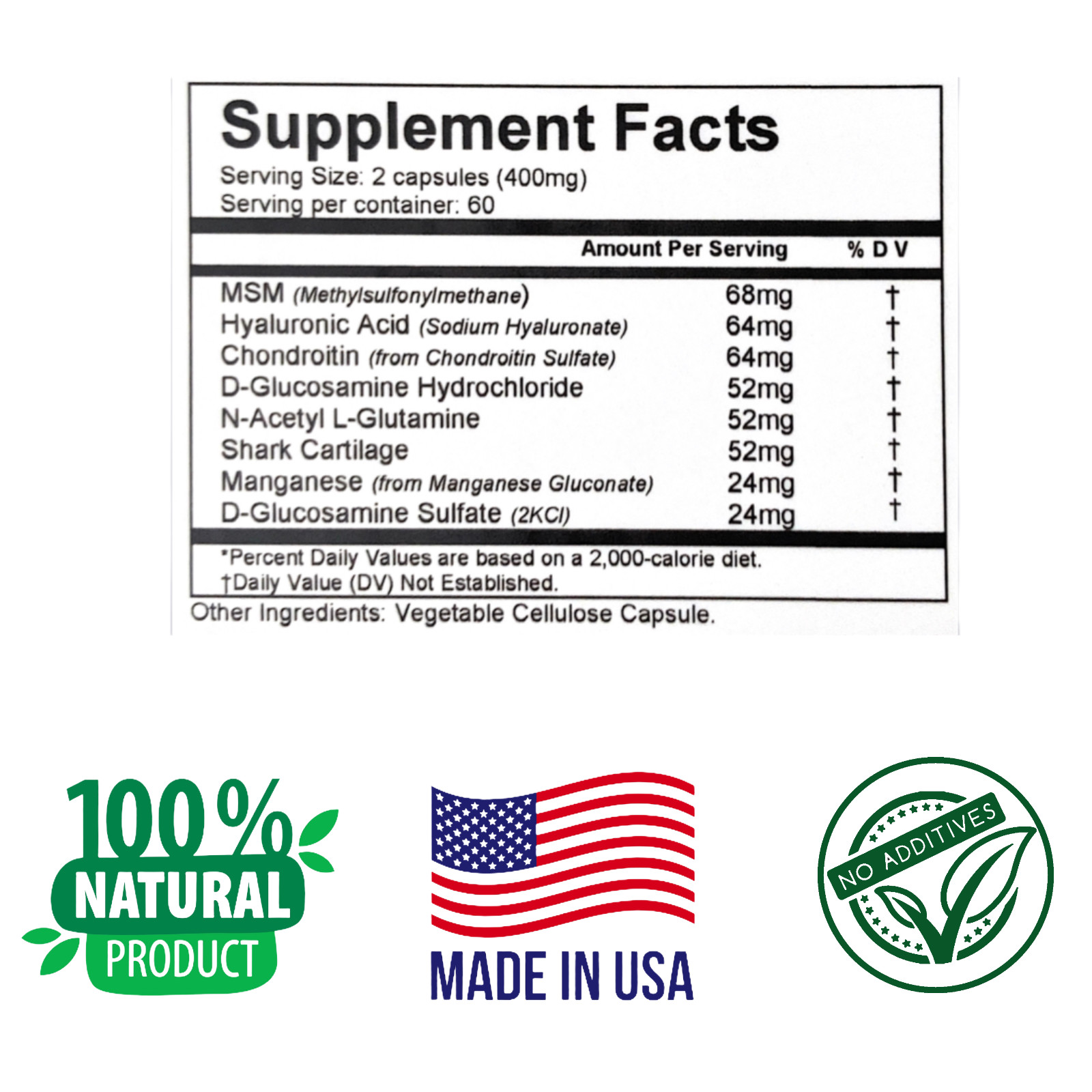 ARTHRITIS CONTROL, Osteoarthritis Support, Pain Ease, Natural Anti-Inflammatory.