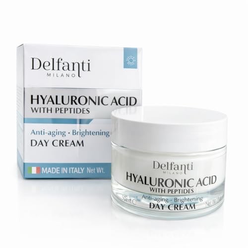 • HYALURONIC ACID with PEPTIDES • Anti-aging • Brightening Day Cream • Face &