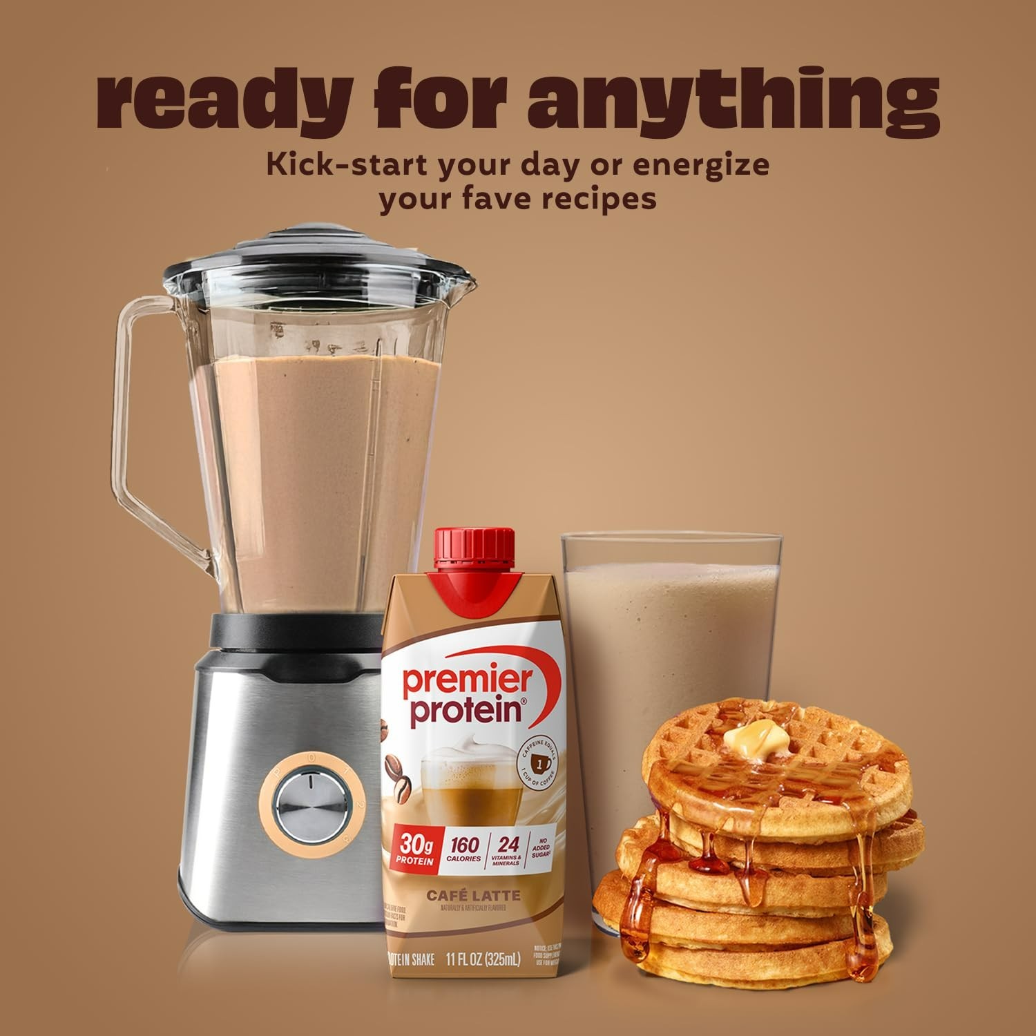 Premier Protein Shake, Café Latte, 30g Protein, 11 Fl Oz, 12 Ct