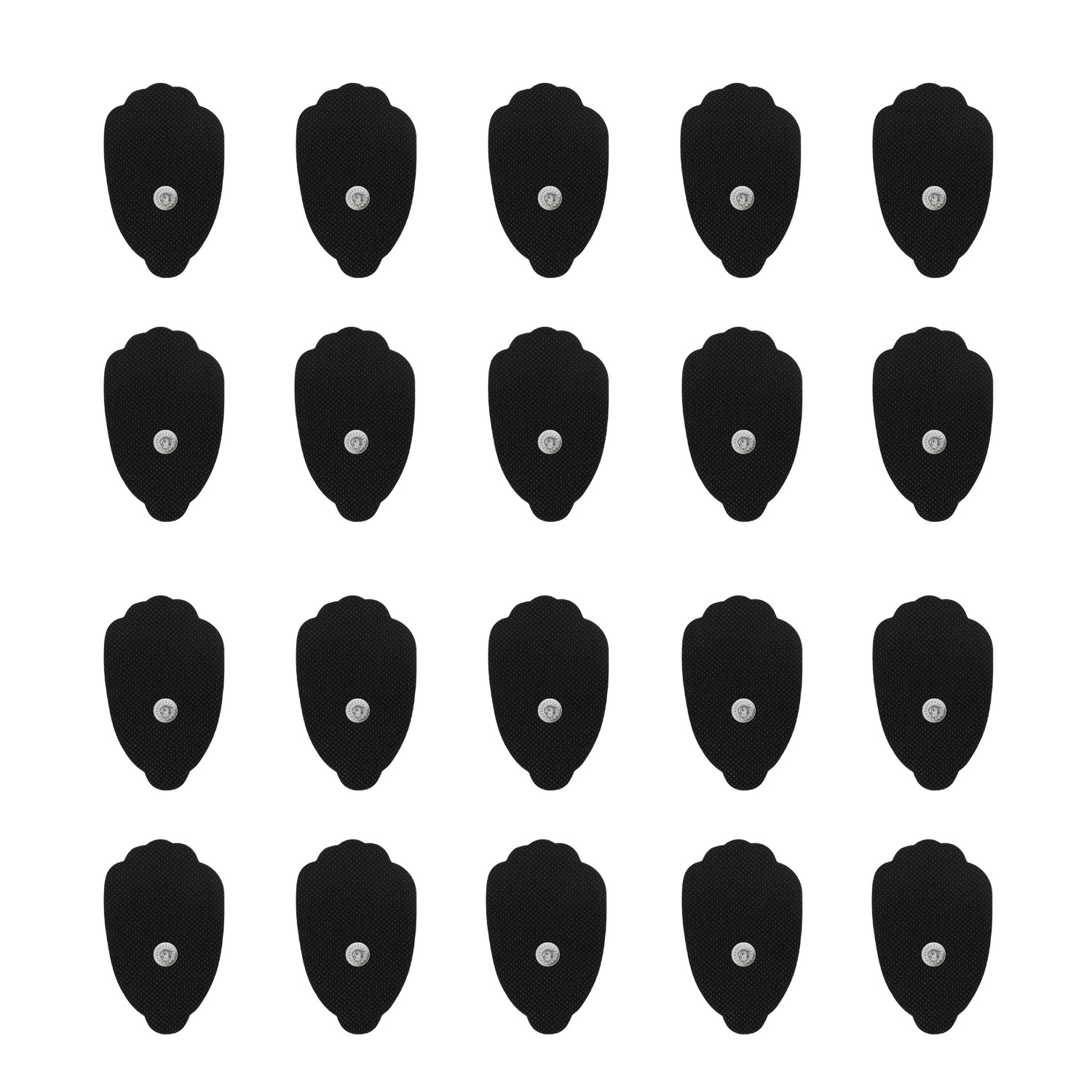 Tens Unit Muscle Stimulator Replacement Electrodes Pads Reusable Snap On (20)