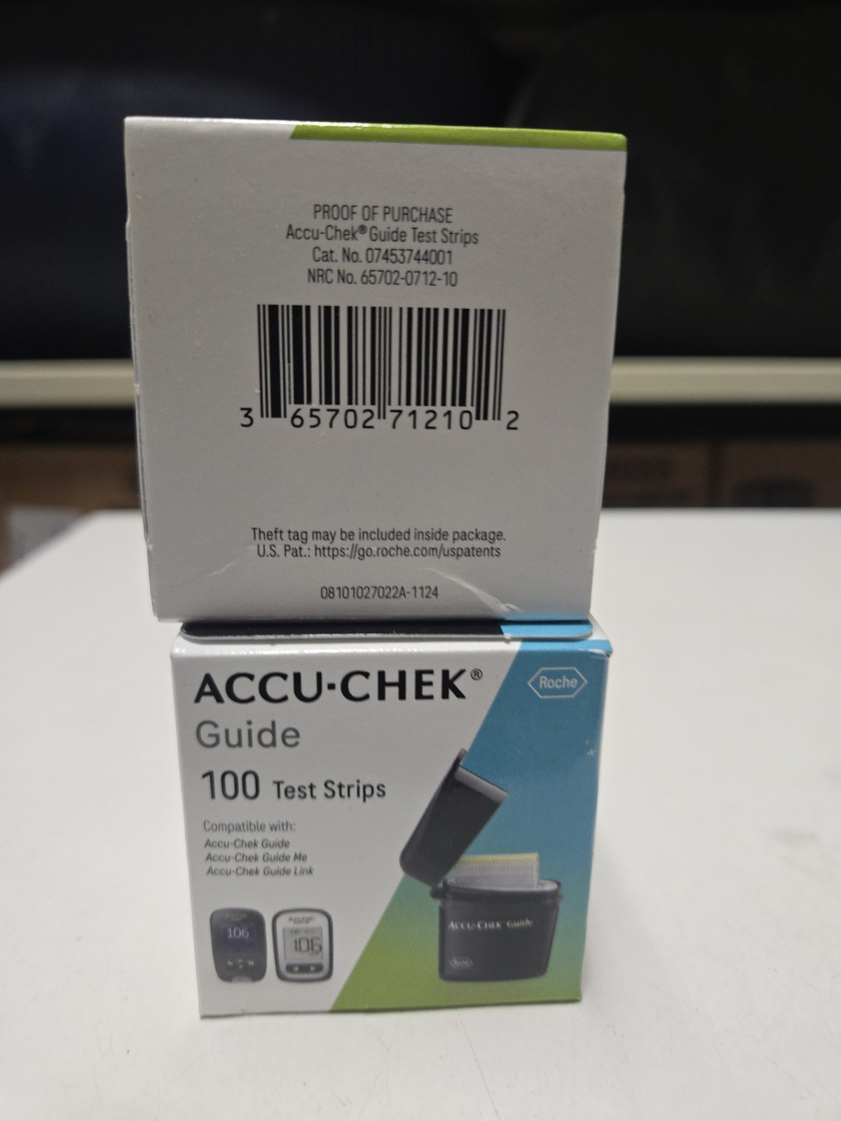 200 Accu-Chek Guide Test Strips 2 boxes of 100 Exp 7/31/27