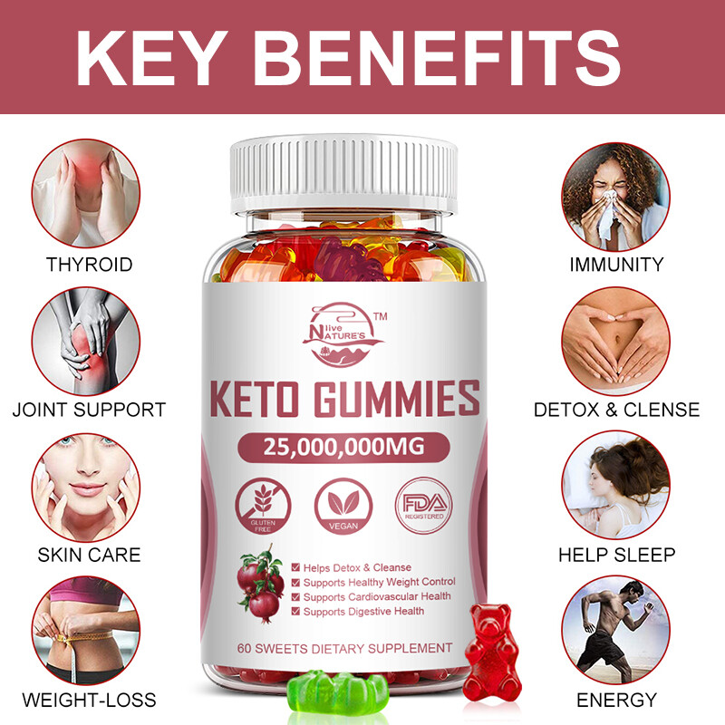 Keto ACV Gummies – 25,000,000mg BHB Weight Loss Fat Burner Appetite Suppressant