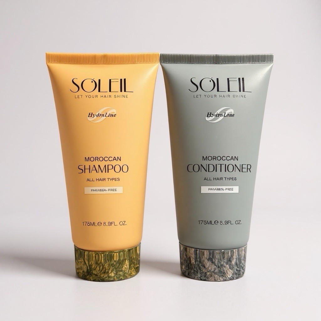 Soleil HydroLine Moroccan Shampoo & Conditioner Set – 5.9 fl oz Each – Sealed