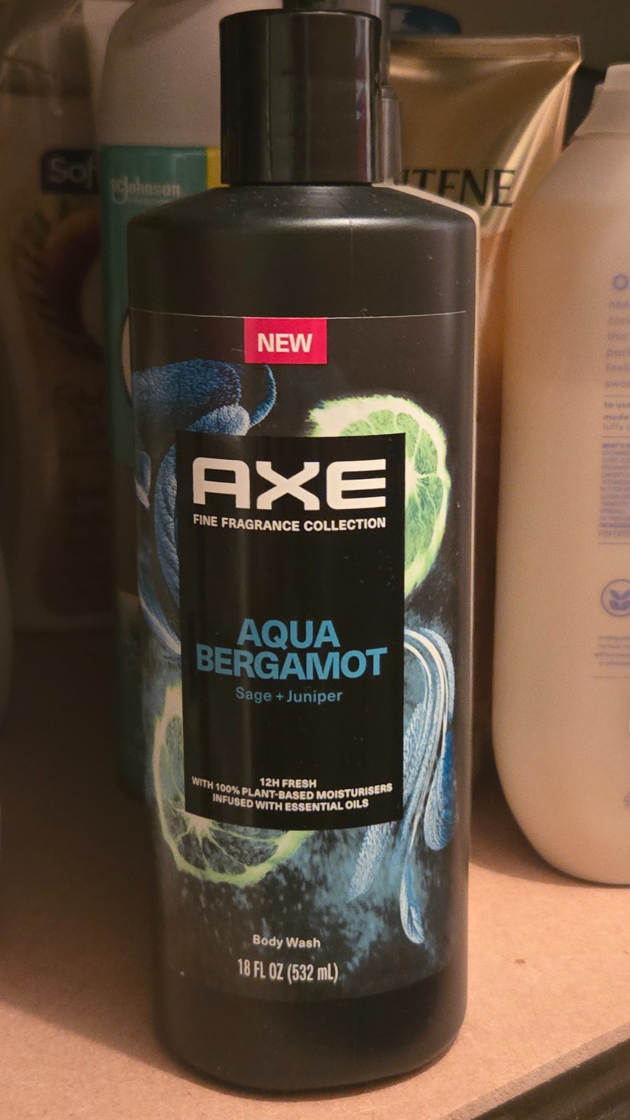Axe Fine Fragrance Collection Body Wash Men Aqua Bergamot 12 Hour Freshnes 18 Oz