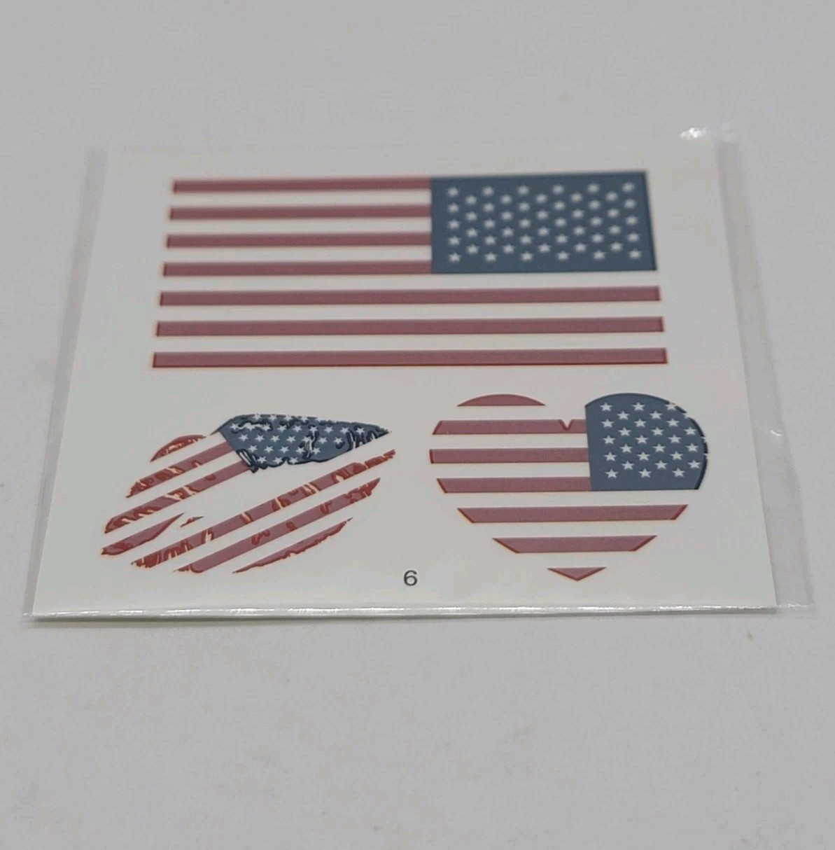 4 Packs USA Flag Temporary Tattoos (12 PCS) – American Flag Heart Lips Patriotic