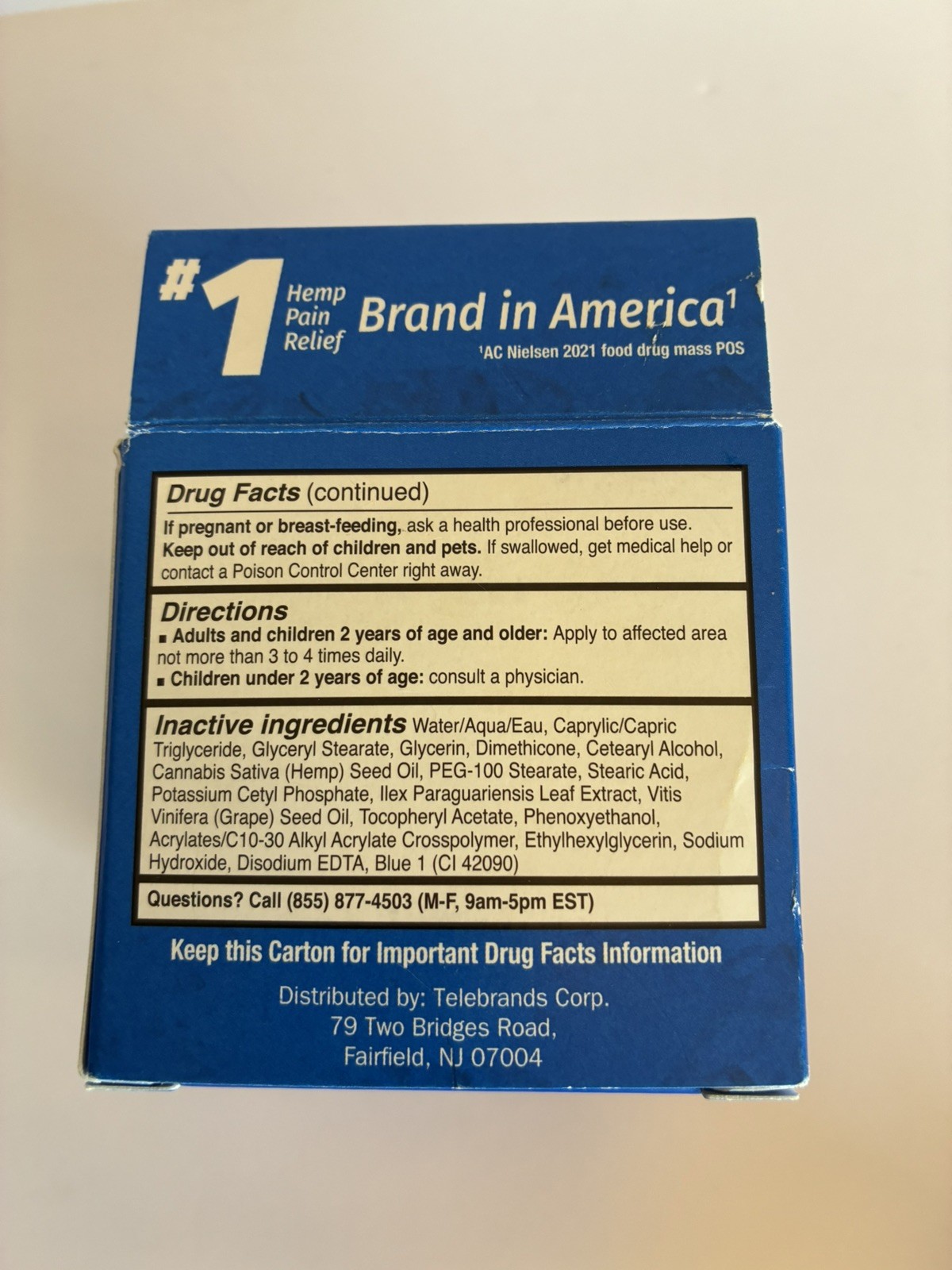 Hempvana Ultra Strength Pain Relief Cream DEEP FREEZE 4 oz Exp 2/24