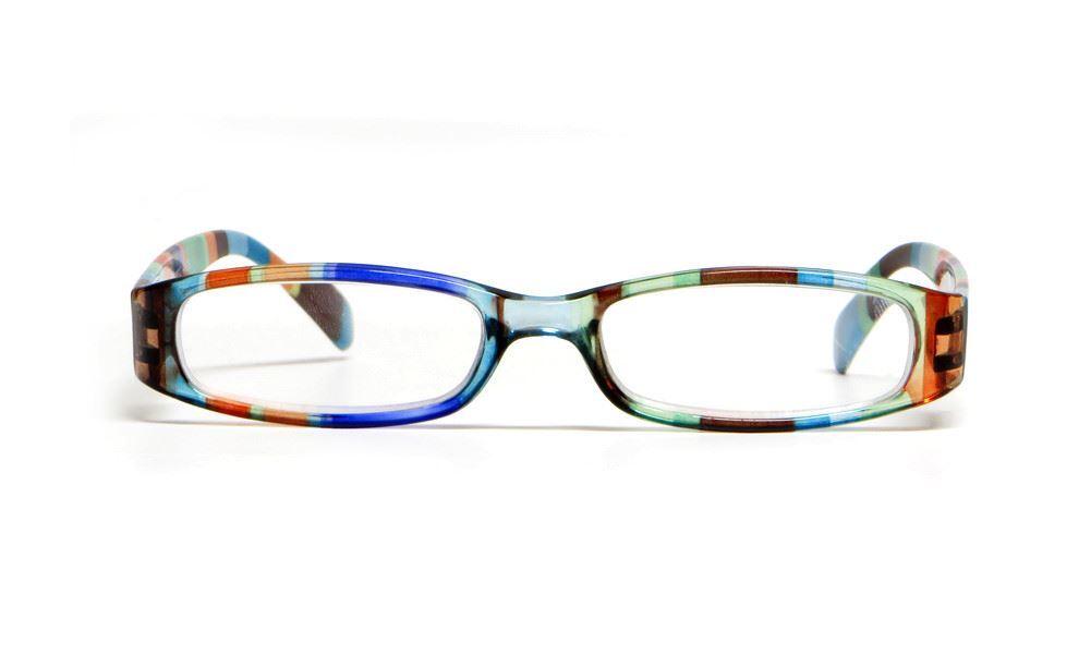 Calabria Striped Womens Reading Glasses&Match Case R576 33 Color&Power to Choose