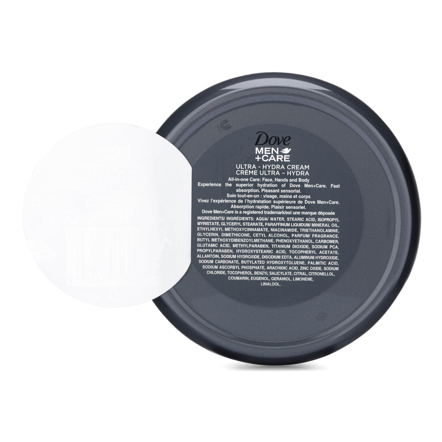 Pack of 4 Dove Men+care Ultra Hydra Cream with 24 Hour Moisturization 2.53 Fl Oz