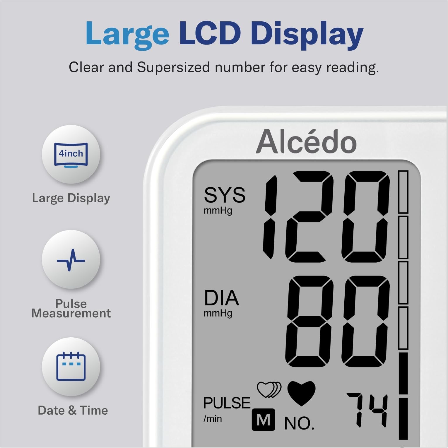 Automatic Digital Blood Pressure Monitor, Large Cuff, LCD Screen, Talking Functi
