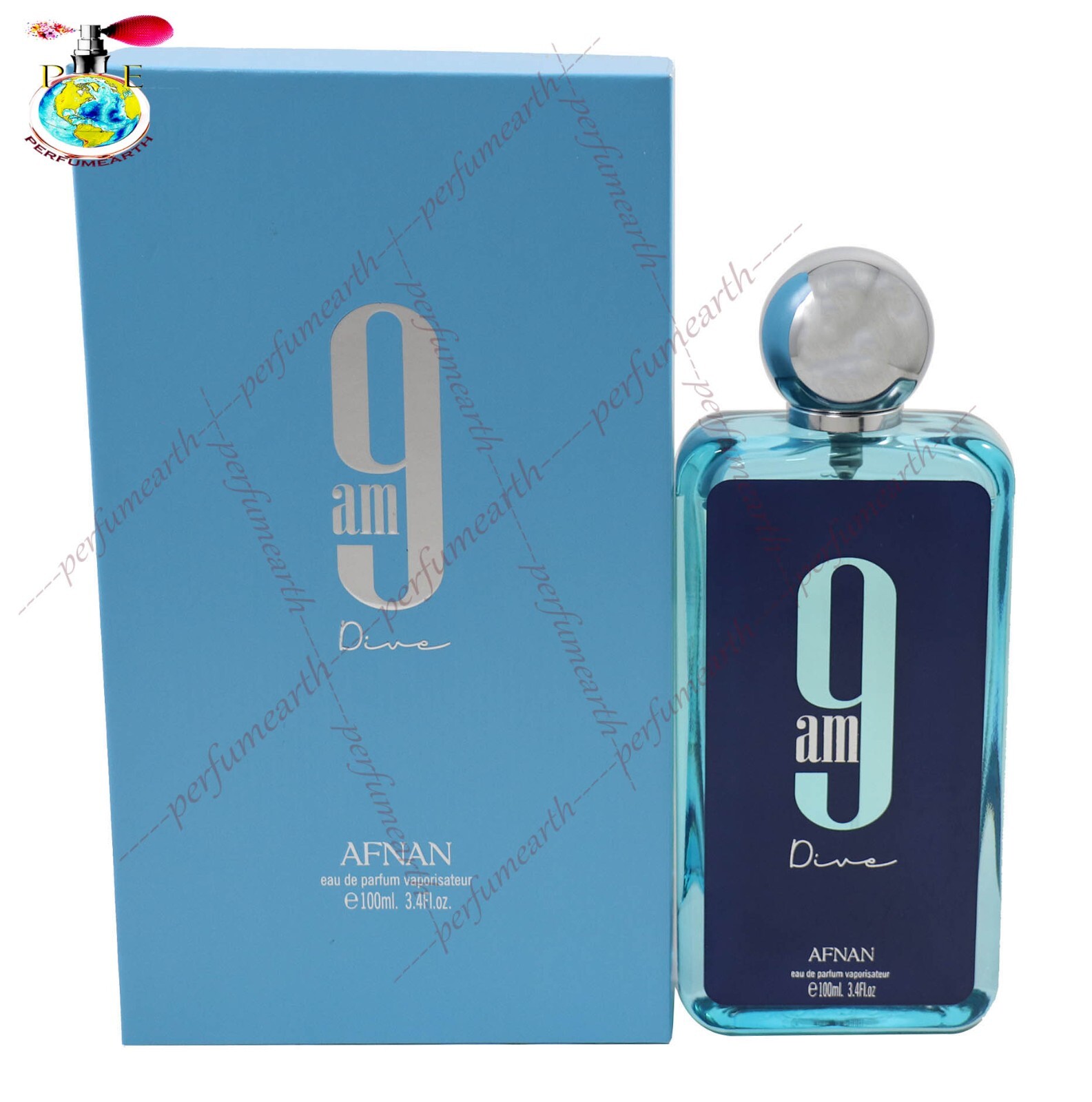 Afnan 9 AM Dive By Afnan 3.4/3.3 oz Edp Spray For Unisex New In Box