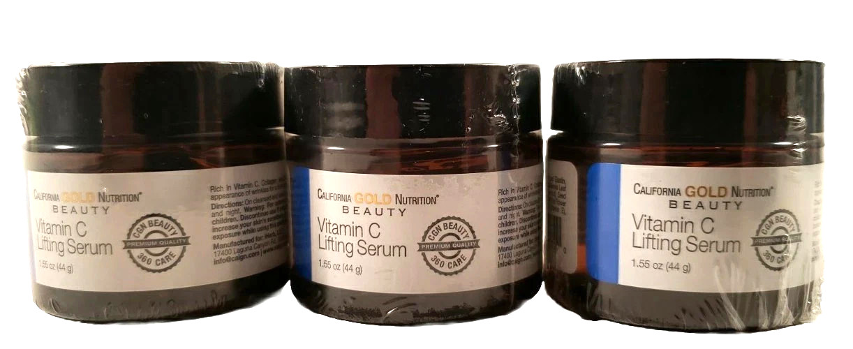3-PACK Vitamin C Lifting Serum, Enhanced Brightening Gel, 1.55oz ea, EXP 06/2028