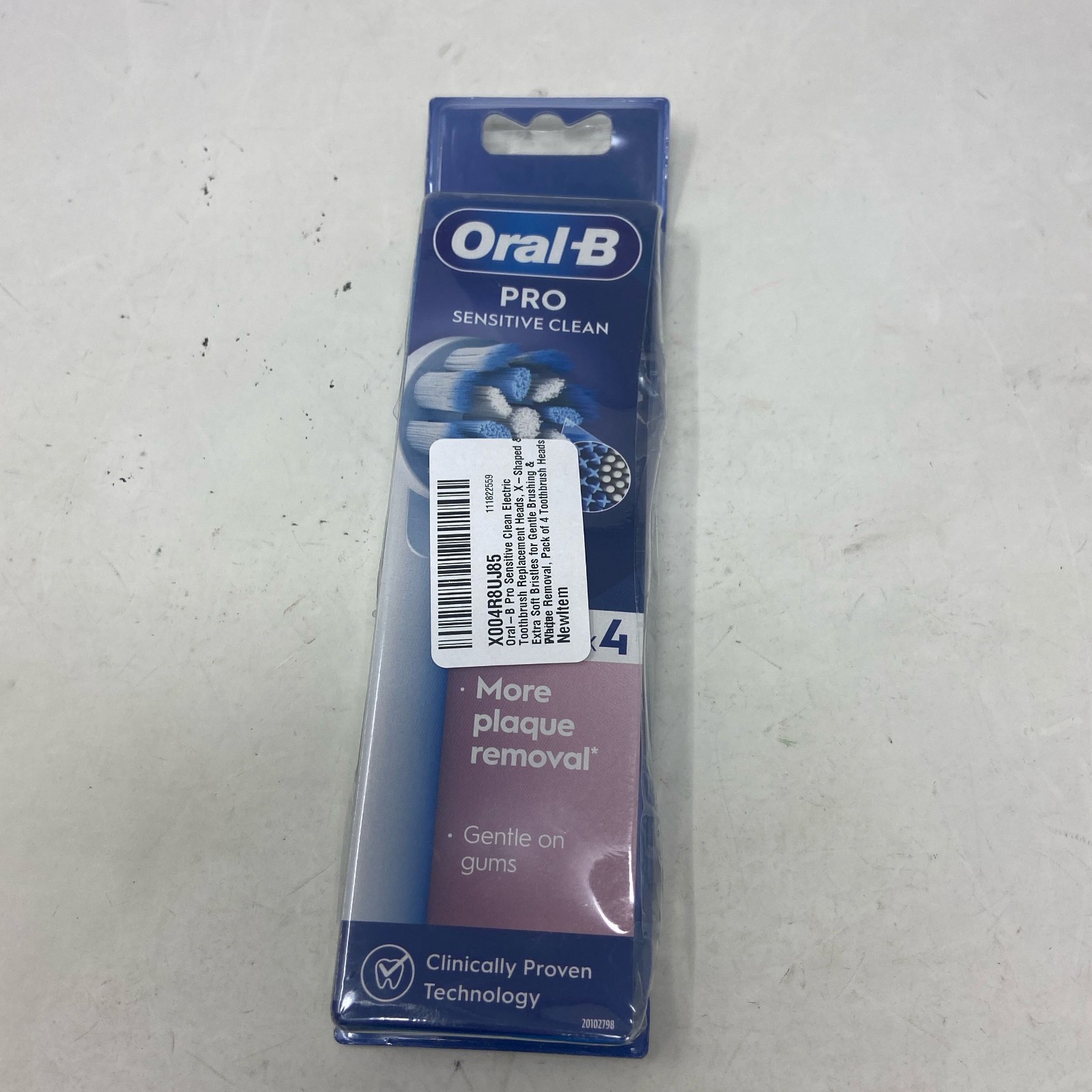 Oral-B Pro Sensitive Clean Brush Heads 4-Pack, White