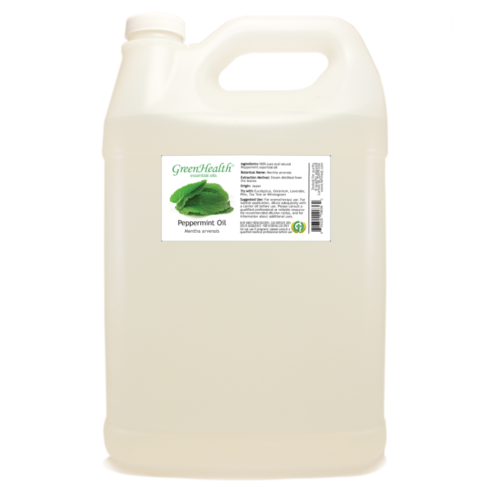 1 Gallon Bulk Peppermint Essential Oil 100% Pure Plastic Jug – GreenHealth