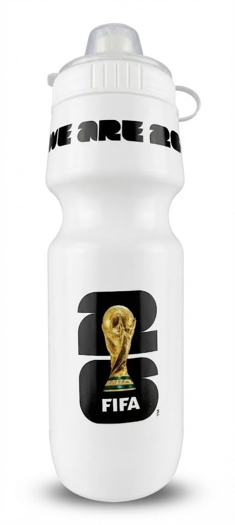 Official FIFA World Cup 2026 Edition – 24oz Refillable 24 Ounces, White