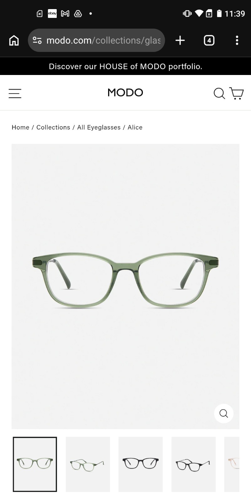 New MODO 4034 Women’s Ultra-Light Titanium Round Glasses in Green | 48mm 19-140