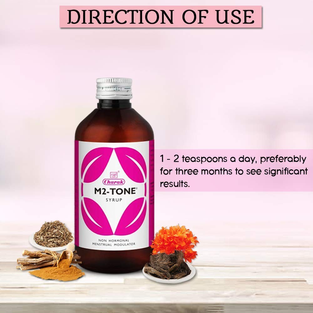 Charak Pharma | M2 Tone Syrup for Women’s Healths | Herbal Medicine For Hormonal