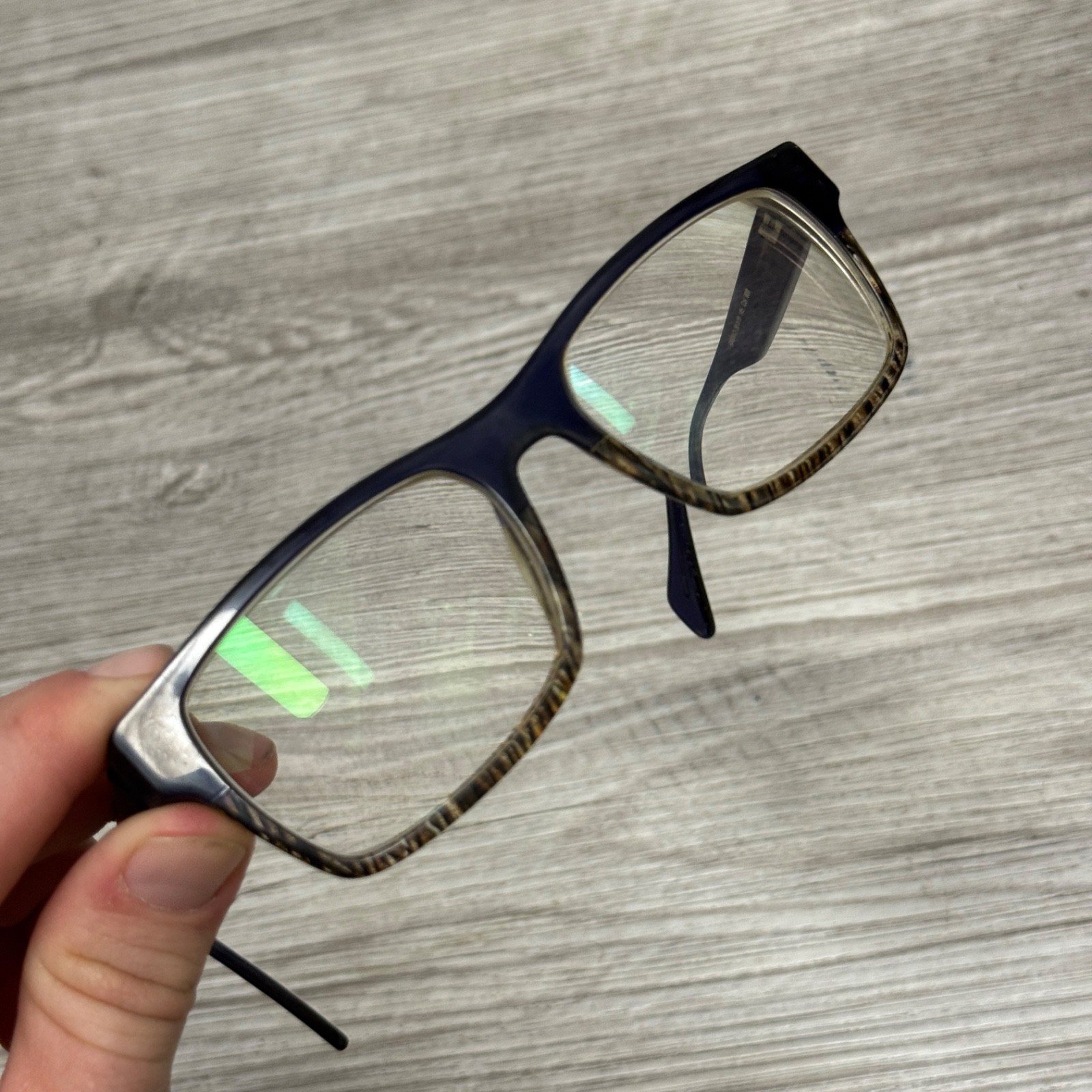 FACE A FACE Paris HAKKA 2 56-19-145 Blue Full Rim Hand Made France Frames Only